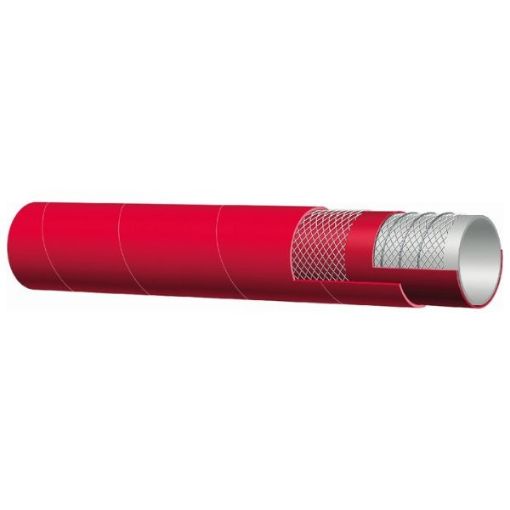 Picture of 1" 402LH Liquid Food Suction & Delivery Hose  10 Bar (150 psi) Red NBR/PVC - Liquid Food &  Alcoholic Beverages (-30 °C +80 °C). (25mm) ID x 37mm OD