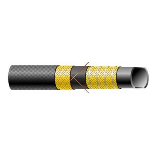 Picture of 2" (50mm) ID x 66mm OD TM1 Tankmeister Hose Black ( for S&D Oil/Fuel 16bar -30°C +90°C) (40mt coil)