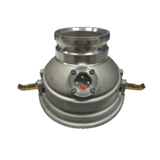 Picture of 4" (102mm) API Female Angled 3" Male Cam with Sight Glass Aluminium  