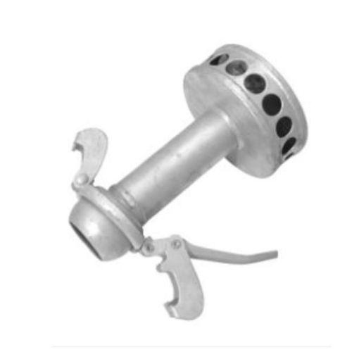 Picture of 6" (159mm) Male Type-B Bauer Strainer (11 Hole Single Row) with Lever Ring Galvanised  