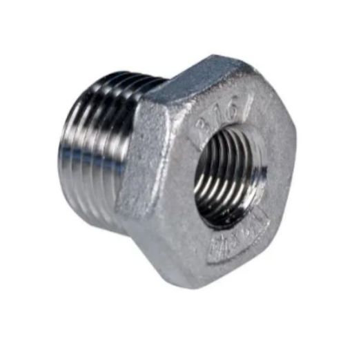 Picture of 1/2" BSP Male x 3/8" BSP Female - Stainless Steel - Reducing Bush 