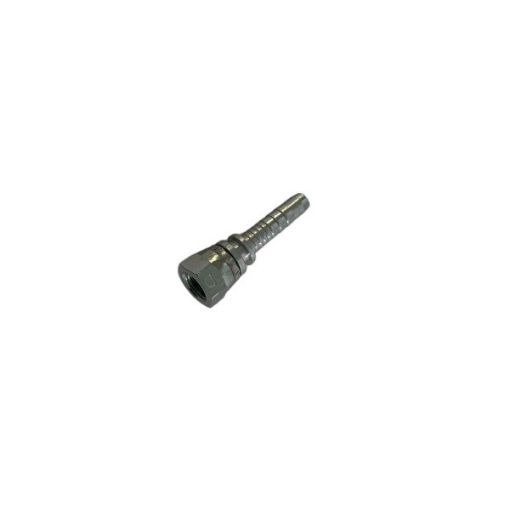 Picture of 1/4" 6.4mm ID Hose Tail to 1/8" BSPP Female 60° Cone with O-Ring DKOR Crimped Nut