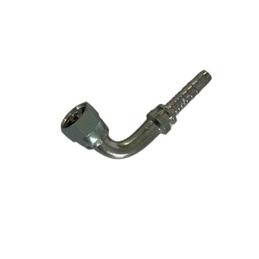 Picture of DIN Metric Inserts 1/4" Hose Tail to M12(6L)×1.5 90° Metric Female 24° Cone with O-Ring - Light