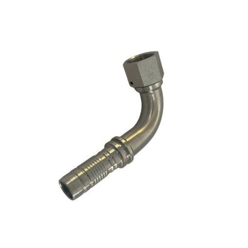 Picture of New 1.1/4" BSP Female 90° x 1.1/4" Hose Tail - 4 Wire Non-Skive Insert 