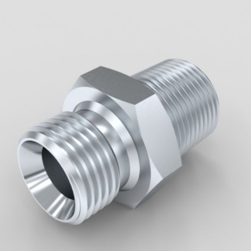 Picture of 1/2" BSP Male x 1/2" BSP Male Tapered - Hyd Adaptor 