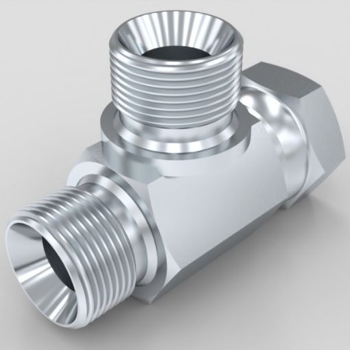 Picture of 1/4" BSP Male x BSP Female 1/4" x 1/4" BSP Male - Tee Piece - Hyd Adaptor 